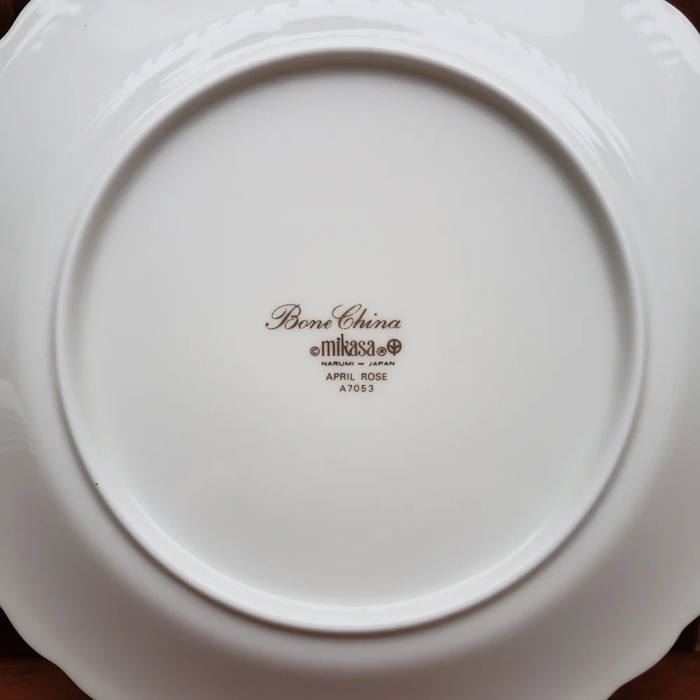 (6) Mikasa 'April Rose' A7053 Bread Plate (Bone China) - 6.75